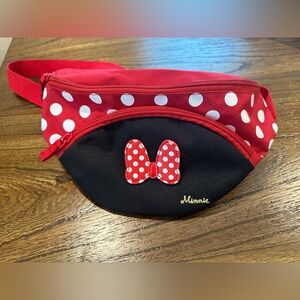 Disney Red and Black Polka Dot crossbody /hip-pack Bag.  Excellent condition.